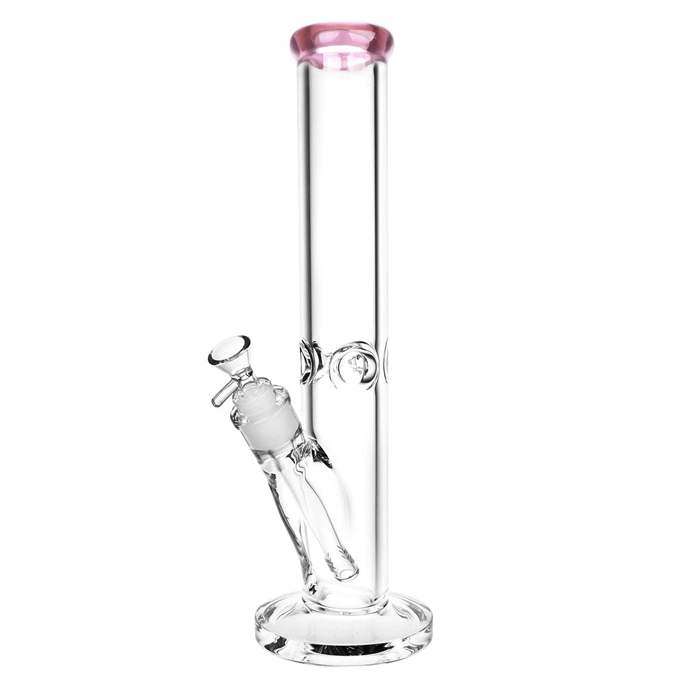 Classic Glass Straight Tube water pipe - 4mm-7mm Thick Glass - Colors Vary