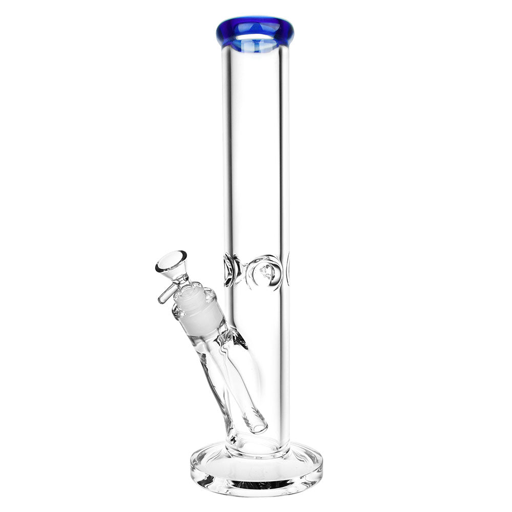 Classic Glass Straight Tube water pipe - 4mm-7mm Thick Glass - Colors Vary