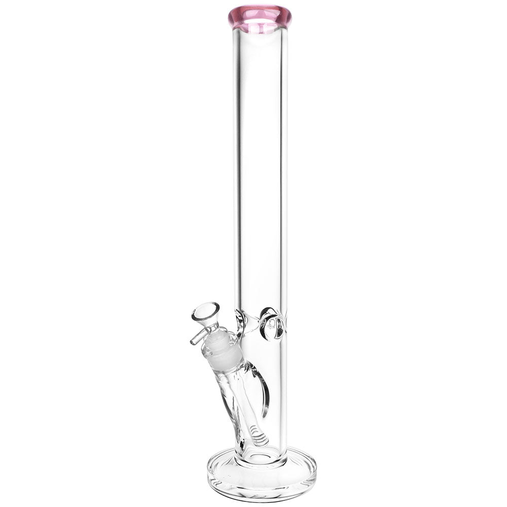 Classic Glass Straight Tube water pipe - 4mm-7mm Thick Glass - Colors Vary