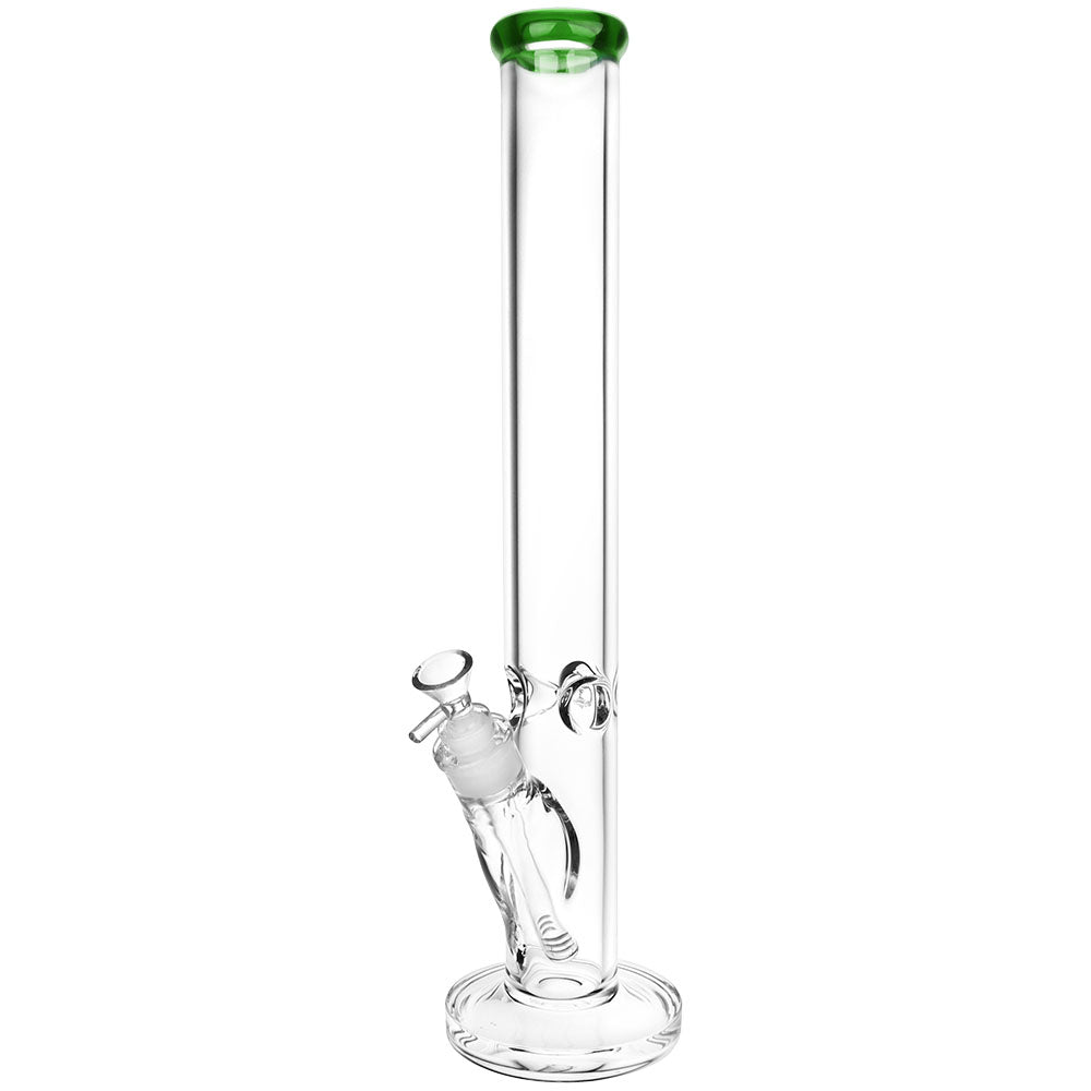 Classic Glass Straight Tube water pipe - 4mm-7mm Thick Glass - Colors Vary