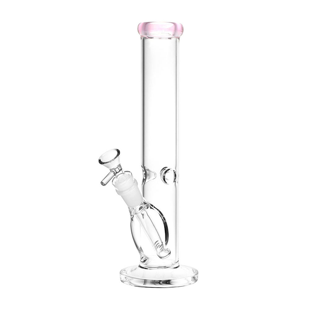 Classic Glass Straight Tube water pipe - 4mm-7mm Thick Glass - Colors Vary